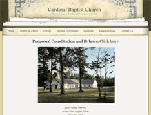 Tablet Screenshot of cardinalbaptist.org